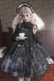 Dead Leaves- High Waist Gothic Lolita JSK and Blouse Set