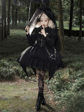 Law of the Night- High Waist Gothic Lolita OP Dress