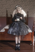 Dead Leaves- High Waist Gothic Lolita JSK and Blouse Set