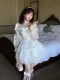 Sweet Kawaii Casual Lolita White Lace Long Sleeves Dress