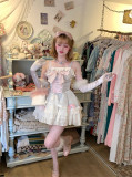 Sweet Kawaii Casual Lolita Chiffon A Shaped Strappy Slip Dress