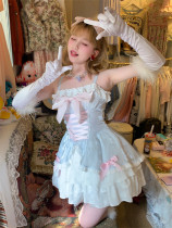 Sweet Kawaii Casual Lolita Chiffon A Shaped Strappy Slip Dress