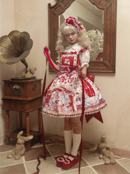 Babyblue -Puppy Circus- Sweet Lolita JSK