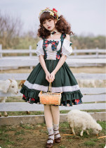 Withpuji -The Misty Forest- Classic Lolita OP Dress with Bowknot