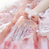 Rose Letter - Gorgeous Tea Party Princess Wedding Lolita Bonnet, Choker and Gloves