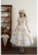 Orange Blossom Girl - Sweet Classic Lolita JSK, OP Dress and Headwear