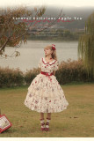 Urtto -Apple Tea- Casual Sweet Lolita OP Dress and Hairclips
