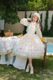 Orange Blossom Girl - Sweet Classic Lolita JSK, OP Dress and Headwear