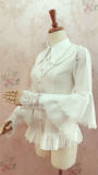 Yilia - Long Trumpet Sleeves Lace Chiffon Classic Lolita Blouse