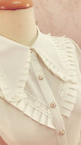 Yilia - Long Trumpet Sleeves Lace Chiffon Classic Lolita Blouse