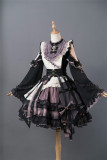 Fantastic Wind -Adolescent Girl- Maid Punk Lolita OP Dress and Apron
