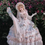 Rose Banquet -  Princess Rococo Tea Party Wedding Lolita OP Dress