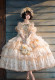 Garden Rose -  Princess Rococo Tea Party Wedding Lolita JSK with Arm Sleeves and Overskirt