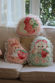 Strawberry Rabbit - Sweet Lolita Pillows