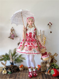 Strawberry Jam - Sweet Lolita JSK and Triangle Headwear Set