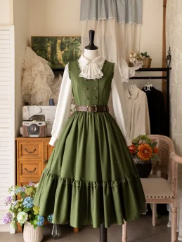 Forest Wardrobe -Little Garden- Classic Vintage Casual Lolita JSK Set and Blouse