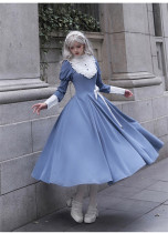 Withpuji -Sunset Letter- Classic Lolita OP and Waist Bow Set