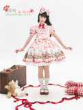 Cat Strawberry Garden - Sweet Lolita JSK and OP Dress