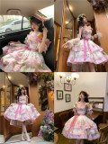 Flower and Cuckoo - Casual Simple Classic Lolita Corset Top and Skirt