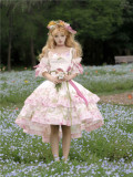 Flower and Cuckoo - Casual Simple Classic Lolita Corset Top and Skirt