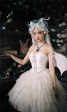 Yupbro -Elusalei- Gothic Lolita Corset Topwear, Skirt and Accessories Full Set