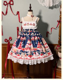 Alice Girl -Mint Strawberry- Doll Sweet Lolita JSK High Waist Version