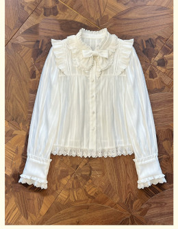 Alice Girl -Mint Strawberry- Long Sleeves Sweet Lolita Blouse and Bloomers