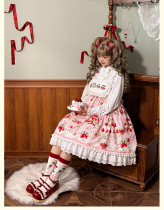 Alice Girl -Mint Strawberry- Doll Sweet Lolita JSK High Waist Version