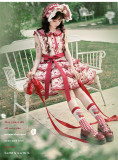 Ripe Cherry - Sweet Casual Daily Wear Lolita Topwear, Skirt and Bonnet