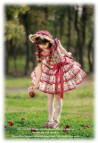 Ripe Cherry - Sweet Casual Daily Wear Lolita Topwear, Skirt and Bonnet