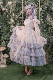 Fantastic Wind -Orchid- Classic Princess Tea Party Casual Lolita JSK and OP Dress