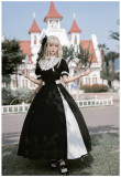 Withpuji -Dawn and Night- Classic Embroidery Lolita OP with Detachable Collar