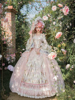HinanaQueena -Soul in the Glass- Hime Rococo Tea Party Princess Wedding Qi Lolita OP Dress