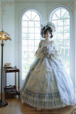 HinanaQueena -Soul in the Glass- Hime Rococo Tea Party Princess Wedding Qi Lolita OP Dress