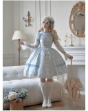 Withpuji -Best Wishes- Classic Casual Lolita OP Dress and Arm Sleeves