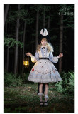 Alice's Teaspoon - Fairy Tale Sweet Lolita OP Dress and Brooch Set
