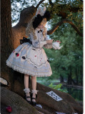 Alice's Teaspoon - Fairy Tale Sweet Lolita OP Dress and Brooch Set