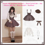 Withpuji -The Past of Manchester- Classic Vintage Lolita Corset JSK, Blouse, Hat, Acessories Set and Ouji Boystyle Prince Lolita Set