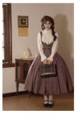 Withpuji -The Past of Manchester- Classic Vintage Lolita Corset JSK, Blouse, Hat, Acessories Set and Ouji Boystyle Prince Lolita Set