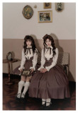 Withpuji -The Past of Manchester- Classic Vintage Lolita Corset JSK, Blouse, Hat, Acessories Set and Ouji Boystyle Prince Lolita Set