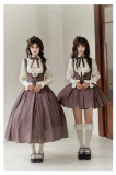 Withpuji -The Past of Manchester- Classic Vintage Lolita Corset JSK, Blouse, Hat, Acessories Set and Ouji Boystyle Prince Lolita Set