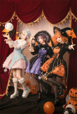 Lemon Honey -Pumpkin Light- Halloween Gothic Sweet Lolita JSK, Blouse and Headwear
