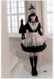 Withpuji -Serenade- Nun Halloween Gothic Lolita OP Dress Full Set