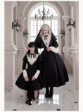Withpuji -Serenade- Nun Halloween Gothic Lolita OP Dress Full Set