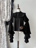 Sleep Walk - Halloween Gothic lolita blouse and Corset Lolita Skirt
