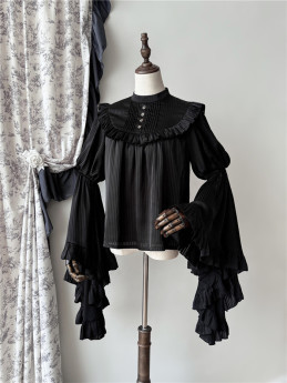 Sleep Walk - Halloween Gothic lolita blouse and Corset Lolita Skirt