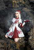 YourHighness -Iron Rose and Black Manba- Gothic Ouji Military Lolita OP Dress Set