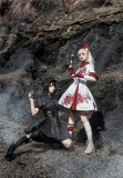 YourHighness -Iron Rose and Black Manba- Gothic Ouji Military Lolita OP Dress Set