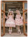 Rose Garden - Sweet Classic Lolita Headwear, Choker and Tailing Acessories