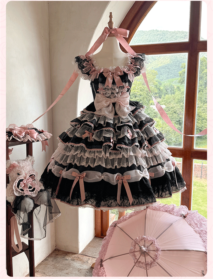 JSK+キャノティエ　セット　クラシカル　ロリィタ　バラ柄プリント　エペティス US$ 174.99 - Rose Garden - Sweet Classic Embroidery Tea Party